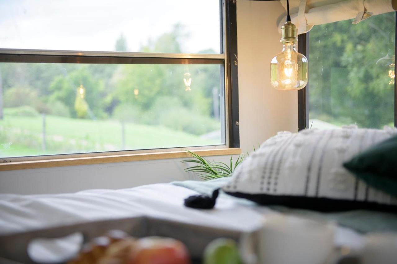 American School Bus Retreat With Hot Tub In Sussex Meadow Uckfield Εξωτερικό φωτογραφία